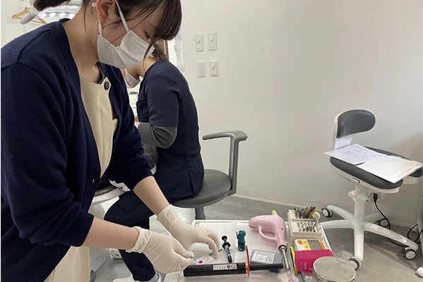 診療アシストの様子です
